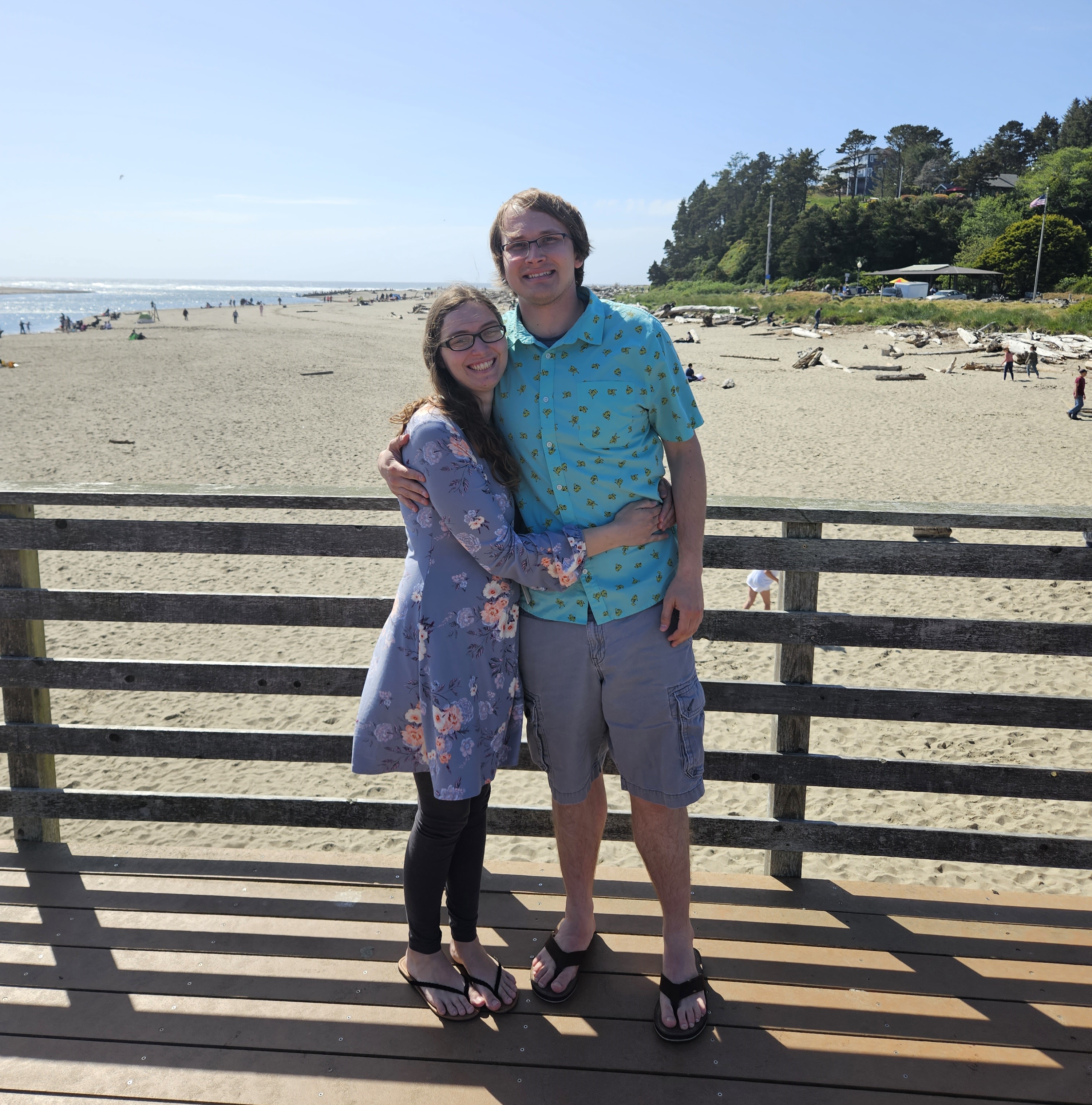 At the beach